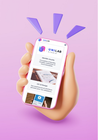 Version smartphone, responsive