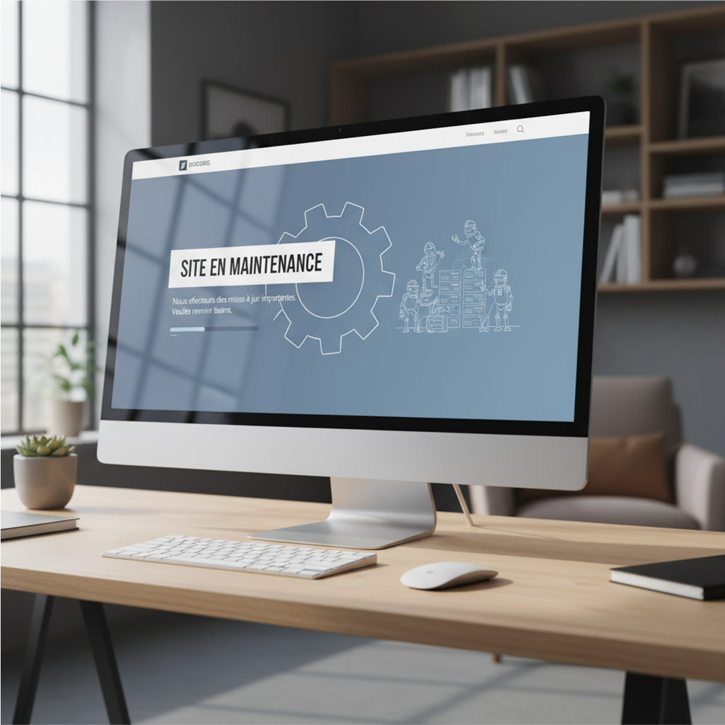 Image représentant un site en maintenance
